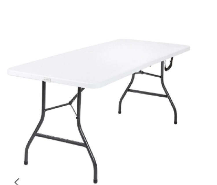 6ft White Rectangle Table